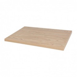 Plateau de table rectangulaire pré-percé Bolero naturel antique 700mm DT443 Bolero