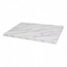 Plateau de table rectangulaire pré-percé Bolero effet marbre 1100 x 700 mm DT447 Bolero