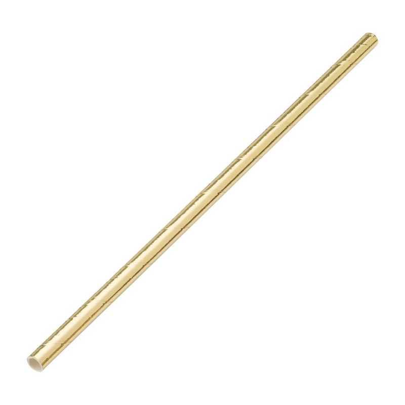 Pailles en papier biodégradables Utopia dorées (lot de 250) DW192 Utopia Pailles en papier biodégradables Utopia dorées (lot de 250) DW192 Utopia