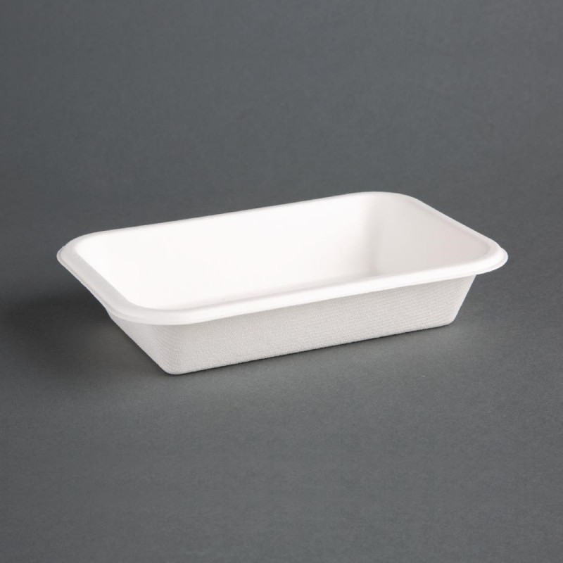 Barquettes compostables en bagasse Fiesta Compostable 455ml (lot de 50) DW347 Fiesta Barquettes compostables en bagasse Fiesta Compostable 455ml (lot de 50) DW347 Fiesta