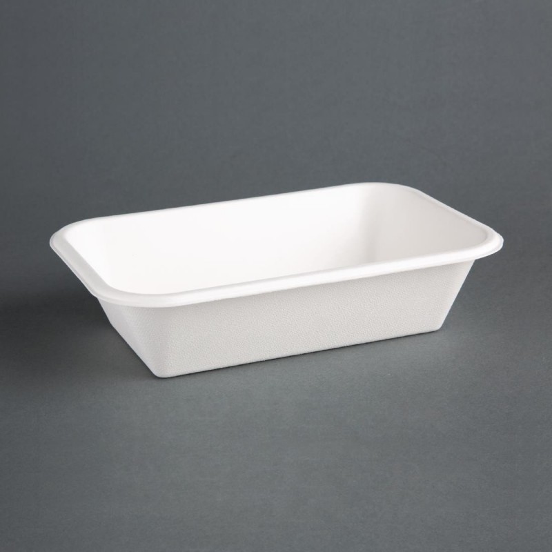 Barquettes compostables en bagasse Fiesta Compostable 910ml (lot de 50) DW349 Fiesta Barquettes compostables en bagasse Fiesta Compostable 910ml (lot de 50) DW349 Fiesta