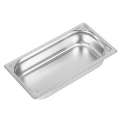 Bac inox 18/10 GN 1/3 professionnel Vogue 65mm DW442 Vogue
