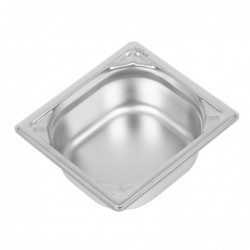 Bac inox 18/10 GN 1/6 professionnel Vogue 65mm DW449 Vogue