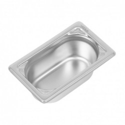 Bac inox 18/10 GN 1/9 professionnel Vogue 65mm DW453 Vogue