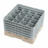 Casier à verres 16 compartiments Camrack Cambro beige hauteur max 257mm DW552 Cambro
