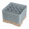 Casier à verres 16 compartiments Camrack Cambro beige hauteur max 298mm DW553 Cambro