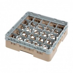 Casier à verres 25 compartiments Camrack Cambro beige hauteur max 92mm DW554 Cambro
