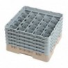Casier à verres 25 compartiments Camrack Cambro beige hauteur max 257mm DW556 Cambro