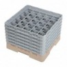 Casier à verres 25 compartiments Camrack Cambro beige hauteur max 298mm DW557 Cambro