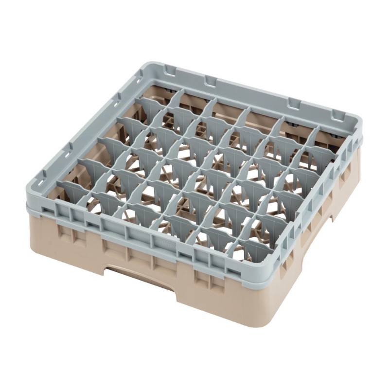 Casier à verres 36 compartiments Camrack Cambro beige hauteur max 92mm DW558 Cambro Casier à verres 36 compartiments Camrack Cambro beige hauteur max 92mm DW558 Cambro
