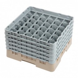 Casier à verres 36 compartiments Camrack Cambro beige hauteur max 257mm DW559 Cambro