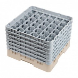 Casier à verres 36 compartiments Camrack Cambro beige hauteur max 298mm DW560 Cambro