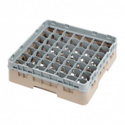 Casier à verres 49 compartiments Camrack Cambro beige hauteur max 92mm DW561 Cambro