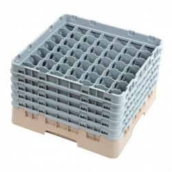 Casier à verres 49 compartiments Camrack Cambro beige hauteur max 257mm DW562 Cambro