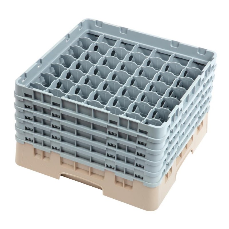 Casier à verres 49 compartiments Camrack Cambro beige hauteur max 257mm DW562 Cambro Casier à verres 49 compartiments Camrack Cambro beige hauteur max 257mm DW562 Cambro