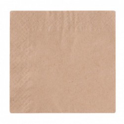 Serviettes cocktail 2 plis compostables Vegware 24cm (Lot de 4000) DW629 Vegware