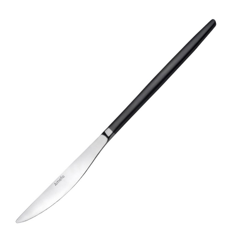 Couteaux de table noirs Soprano Amefa (lot de 12) DX681 Amefa Couteaux de table noirs Soprano Amefa (lot de 12) DX681 Amefa