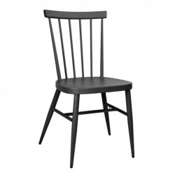 Chaises en aluminium Bolero Windsor noires (lot de 4) DX686 Bolero