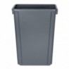 Poubelle Jantex Slim grise 60L DX965 Jantex