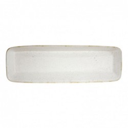 Plats à four rectangulaires Churchill Stonecast Hints blanc orge 160 x 530 mm (lot de 2) DY203 Churchill