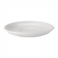 Soucoupes double puits Utopia Pure White 150 mm (lot de 24) DY334 Utopia