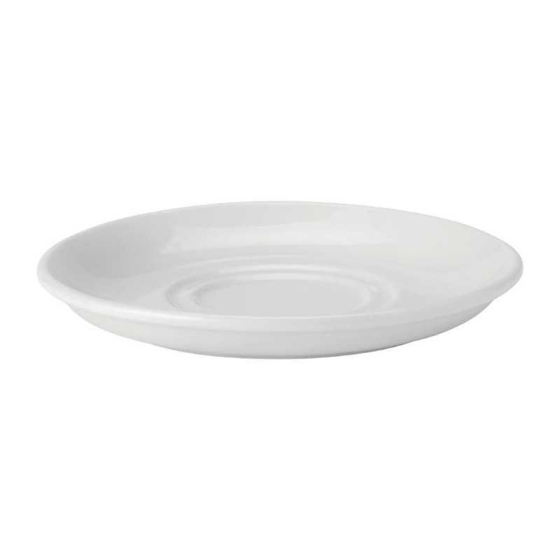 Soucoupes double puits Utopia Pure White 150 mm (lot de 24) DY334 Utopia Soucoupes double puits Utopia Pure White 150 mm (lot de 24) DY334 Utopia