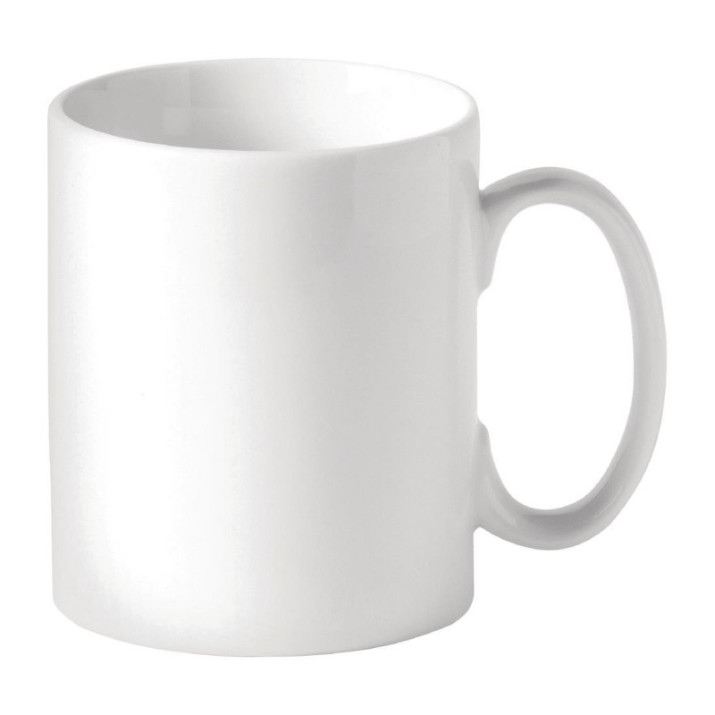 Mugs à bords droits blancs Utopia Titan 340 ml (lot de 48) DY339 Utopia Mugs à bords droits blancs Utopia Titan 340 ml (lot de 48) DY339 Utopia