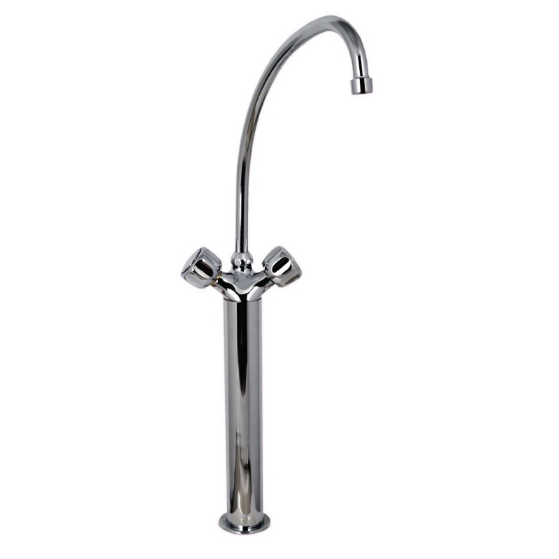 Robinet mélangeur monotrou modèle lourd 3/4" avec 2 robinets Robinet mélangeur monotrou modèle lourd 3/4" avec 2 robinets