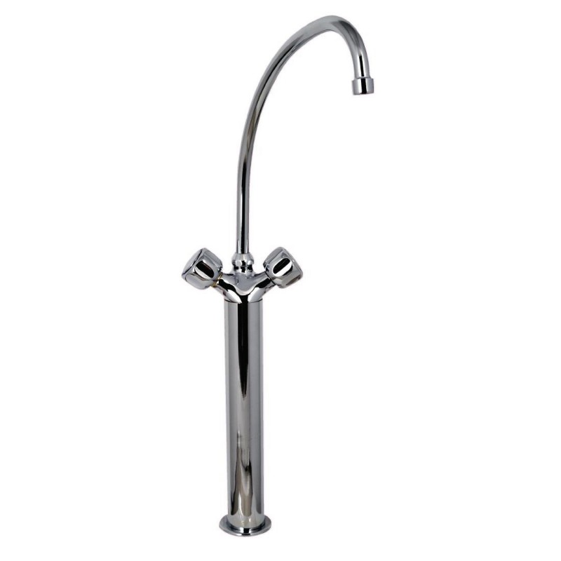 Robinet mélangeur monotrou modèle lourd 3/4" avec 2 robinets Robinet mélangeur monotrou modèle lourd 3/4" avec 2 robinets
