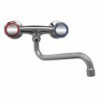 Robinet mélangeur bi-trou standard fixation murale col bas 250mm Gastro M DY384 Gastro M
