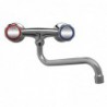 Robinet mélangeur bi-trou standard fixation murale col bas 300mm Gastro M DY385 Gastro M