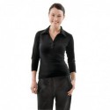 T-Shirt col V femme Uniform Works noir L B038-L Chef Works