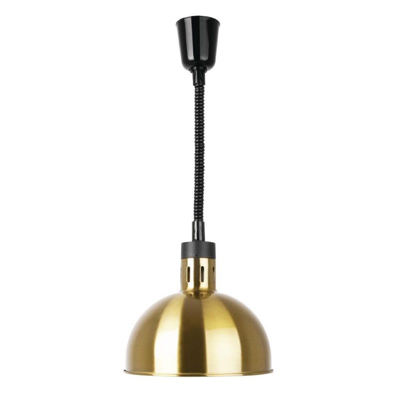 Lampe chauffante dôme rétractable Buffalo finition dorée DY462 Buffalo Lampe chauffante dôme rétractable Buffalo finition dorée DY462 Buffalo