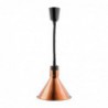 Lampe chauffante conique rétractable Buffalo finition cuivre DY463 Buffalo