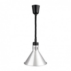 Lampe chauffante conique rétractable Buffalo finition argent DY464 Buffalo