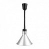 Lampe chauffante conique rétractable Buffalo finition argent DY464 Buffalo