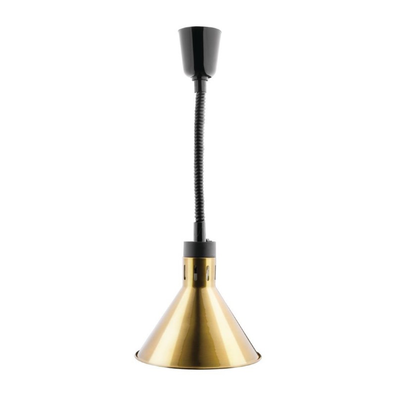 Lampe chauffante conique rétractable Buffalo finition dorée DY465 Buffalo Lampe chauffante conique rétractable Buffalo finition dorée DY465 Buffalo