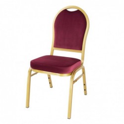 Chaises de banquet bordeaux Bolero Regal (lot de 4) DY695 Bolero
