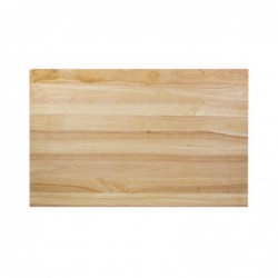 Plateau de table rectangulaire pré-percé coloris bois naturel Bolero 700 x 1100mm DY727 Bolero