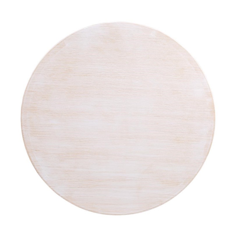Plateau de table rond pré-percé blanc vintage Bolero 600mm DY729 Bolero