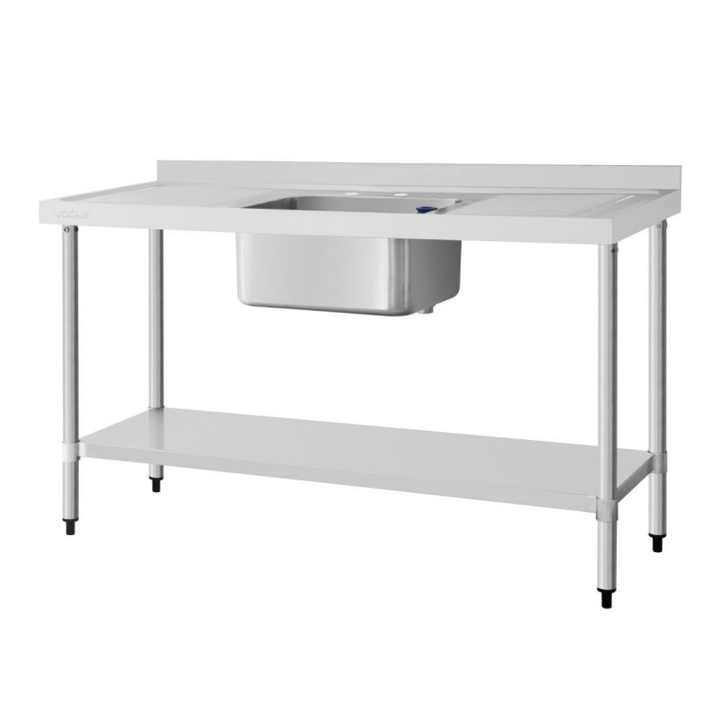 Plonge un bac double égouttoir Vogue 1500mm DY826 Vogue Plonge un bac double égouttoir Vogue 1500mm DY826 Vogue