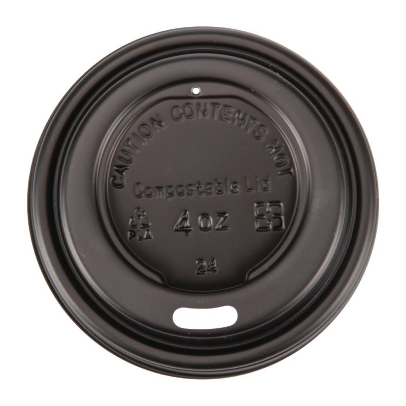 Couvercles noirs Recyclables en CPLA pour gobelets espresso 113ml Fiesta Recyclable (x50) DY982 Fiesta Couvercles noirs Recyclables en CPLA pour gobelets espresso 113ml Fiesta Recyclable (x50) DY982 Fiesta