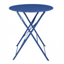 Table de terrasse ronde Bolero Perth bleu marine foncé DZ875 Bolero