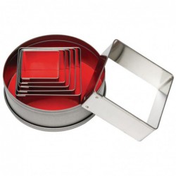 Lot de 6 emporte-pièces carrés Vogue E017 Vogue