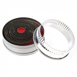 Lot de 11 emporte-pièces ronds cannelés Vogue E019 Vogue