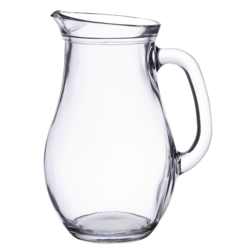 Pichets en verre bistro Utopia 1L (lot de 6) E069 Utopia Pichets en verre bistro Utopia 1L (lot de 6) E069 Utopia