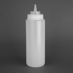 Distributeur de sauce à col large Vogue 909ml transparent E093 Vogue