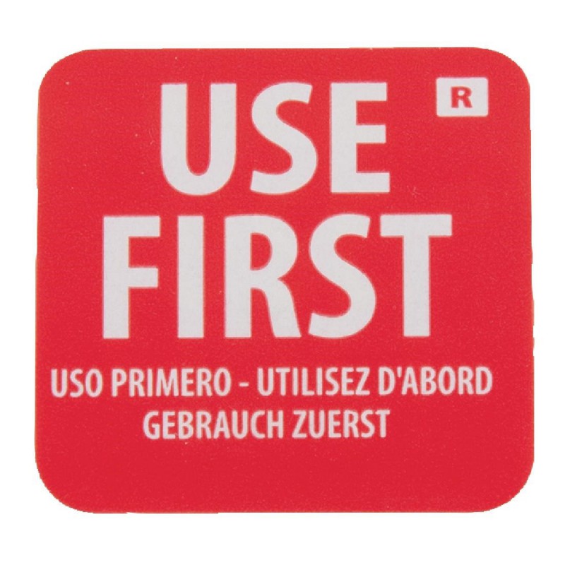 Etiquettes Hygiplas a utiliser en premier (Lot de 1000) E149 Hygiplas Etiquettes Hygiplas a utiliser en premier (Lot de 1000) E149 Hygiplas