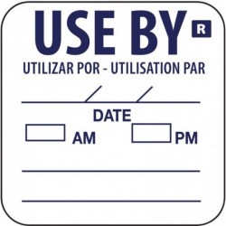 Etiquettes Hygiplas a utiliser avant le (Lot de 1000) E150 Hygiplas