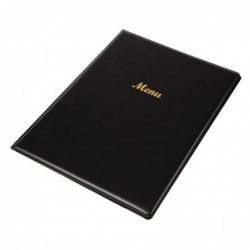 Protège-menus en PVC Olympia A4 noir E217 Olympia